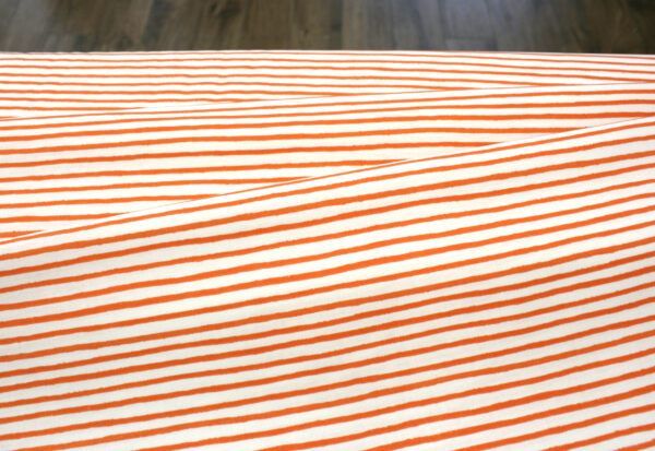 Popeline // Cotton and Steel // Holiday Classics //Festive Stripe // Orange – Bild 3