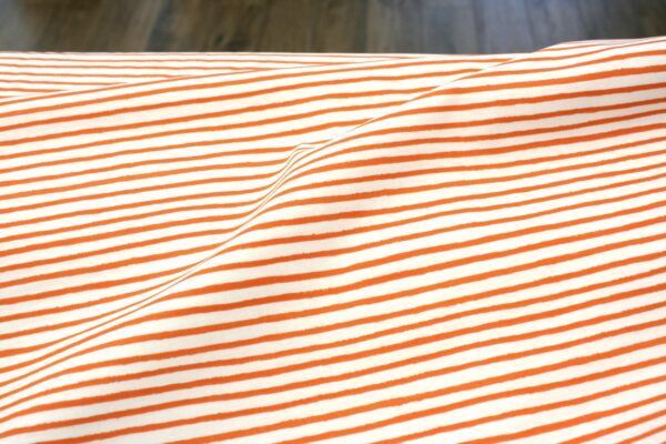 Popeline // Cotton and Steel // Holiday Classics //Festive Stripe // Orange