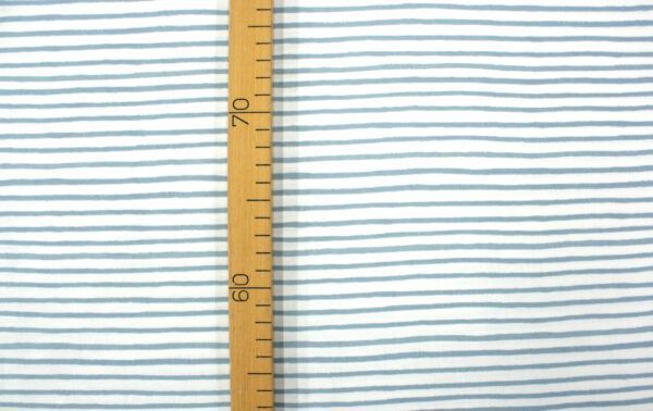 Popeline // Cotton and Steel // Holiday Classics //Festive Stripe // Blue – Bild 3