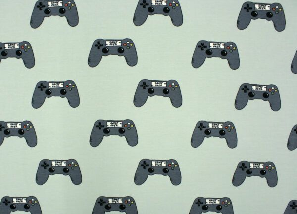 BIO French Terry // Gamer // Sea Green – Bild 5