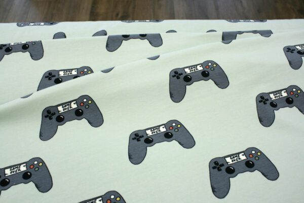 BIO French Terry // Gamer // Sea Green – Bild 3