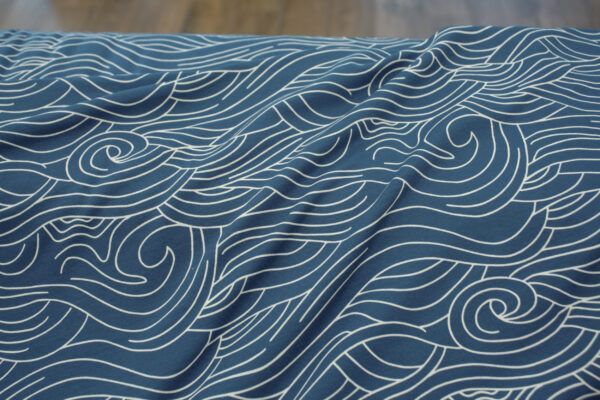 Bambusjersey // Waves // Dark Blue