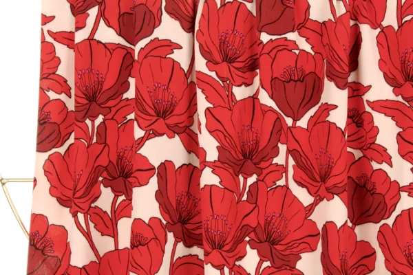 Viskosecrepe // Atelier Jupe // Red Poppies