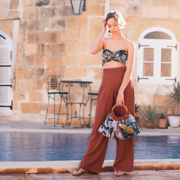 Leinen Viskose Mix // SYAS // Chutney Brown – Bild 8