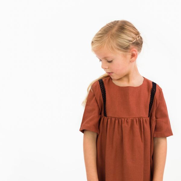 Leinen Viskose Mix // SYAS // Chutney Brown – Bild 3