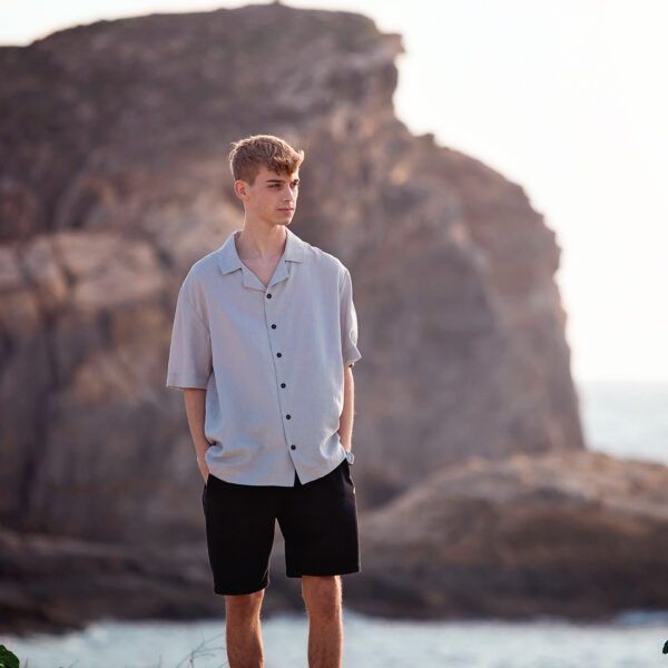 Leinen Viskose Mix // SYAS // Glacier Gray – Bild 2