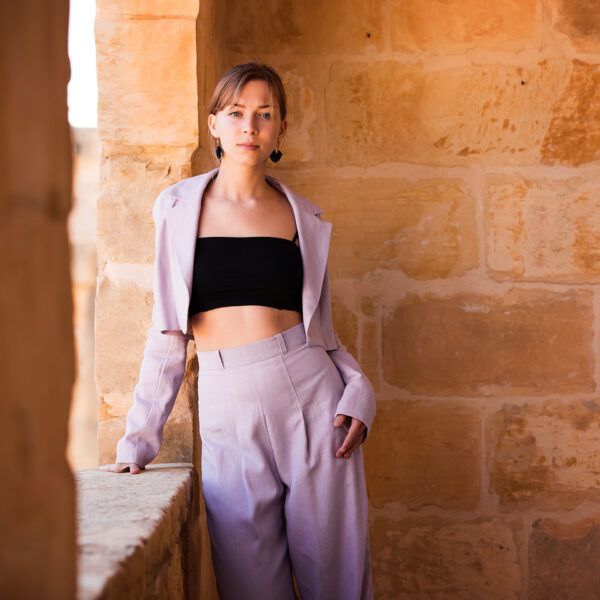 Leinen Viskose Mix // SYAS // Orchid Lilac – Bild 5