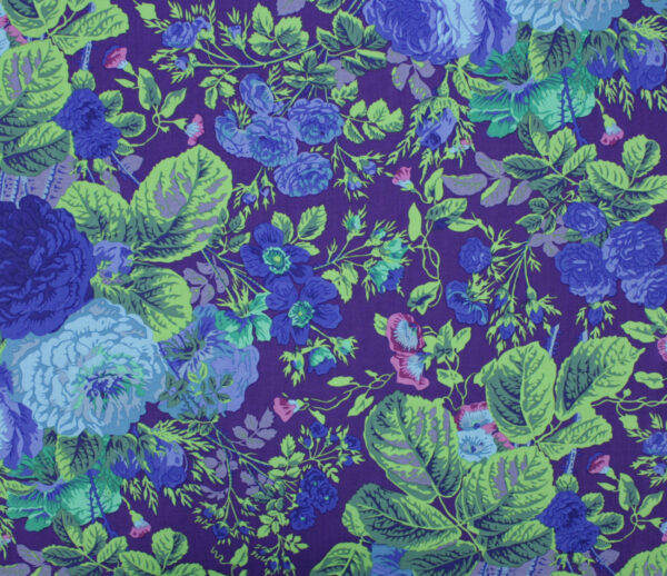 Popeline // Kaffe Fassett // Gradi Floral // Purple – Bild 4