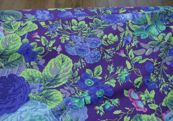 Popeline // Kaffe Fassett // Gradi Floral // Purple – Bild 3