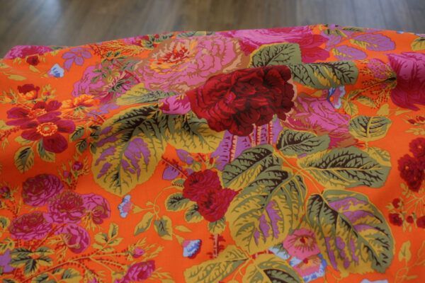 Popeline // Kaffe Fassett // Gradi Floral // Tomato – Bild 2