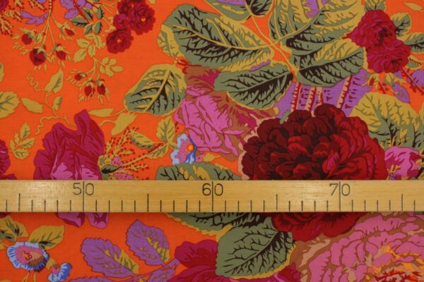 Popeline // Kaffe Fassett // Gradi Floral // Tomato – Bild 3