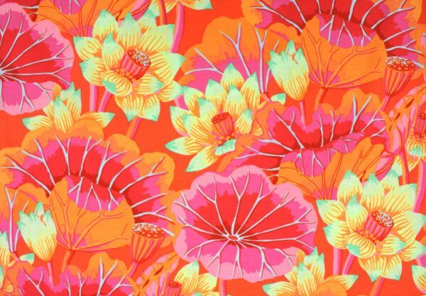 Popeline // Kaffe Fassett // Lake Blossom // Magenta – Bild 3