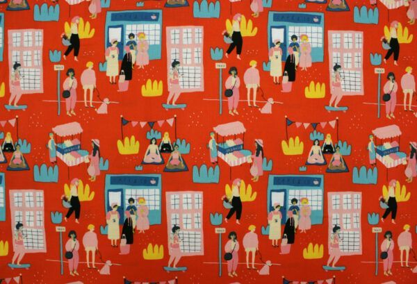 BIO Popeline // Millenial Girls // Red – Bild 5
