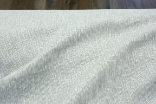 Baumwolle Leinen Mix // Herringbone // Grau
