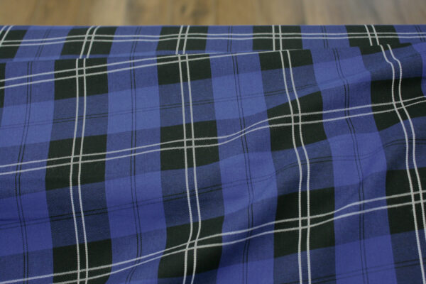 Baumwollstoff // House of Wales Plaids // Cobalt
