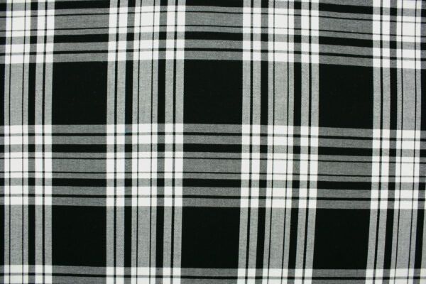 Baumwollstoff // House of Wales Plaids // Black – Bild 4