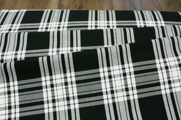 Baumwollstoff // House of Wales Plaids // Black – Bild 2