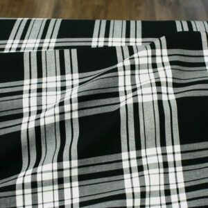 Baumwollstoff // House of Wales Plaids // Black