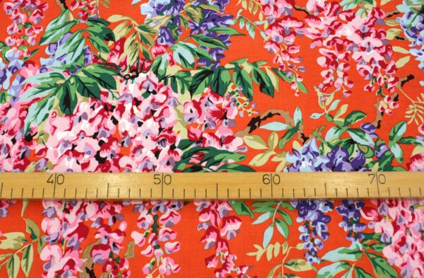Popeline // Kaffe Fassett // Wisteria // Red – Bild 4