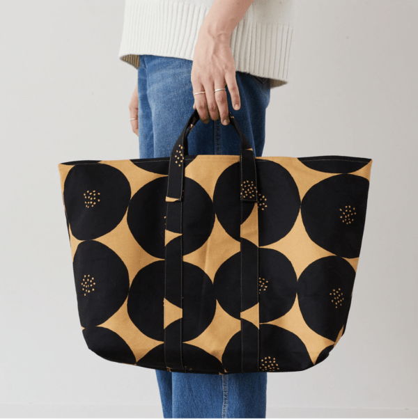 Canvas // Kokka  // Muddy Works // Black Yellow – Bild 2