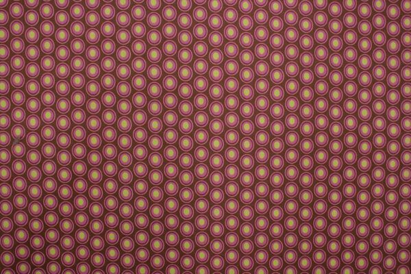 BIO Popeline // Oval Elements // Chocolate Cherry – Bild 3