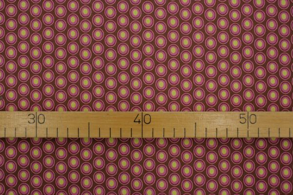 BIO Popeline // Oval Elements // Chocolate Cherry – Bild 2