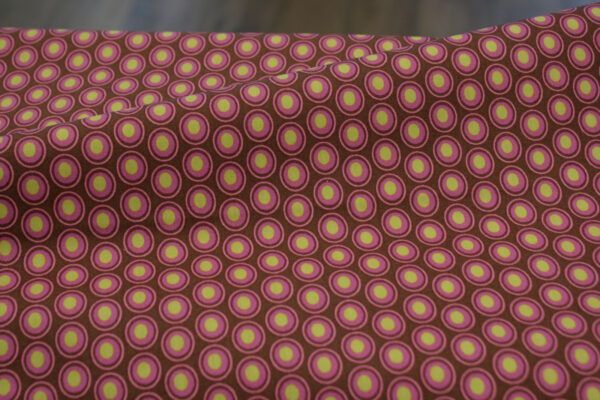 BIO Popeline // Oval Elements // Chocolate Cherry – Bild 5