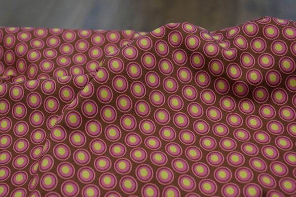 BIO Popeline // Oval Elements // Chocolate Cherry