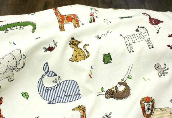 Dekostoff // Möbelstoff // Big Adventure // Doodle // Jungle – Bild 3
