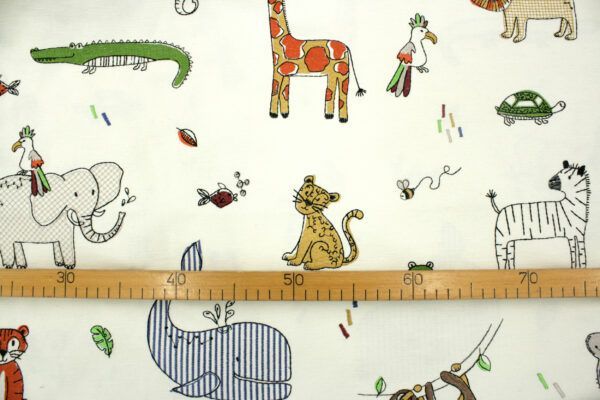 Dekostoff // Möbelstoff // Big Adventure // Doodle // Jungle – Bild 2