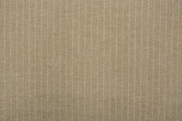 Wollstoff // Twill // Nadelstreif // Beige – Bild 4