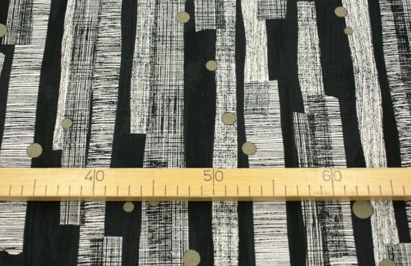 Baumwolle Leinenmix // Kokka // Graphics // Black – Bild 3