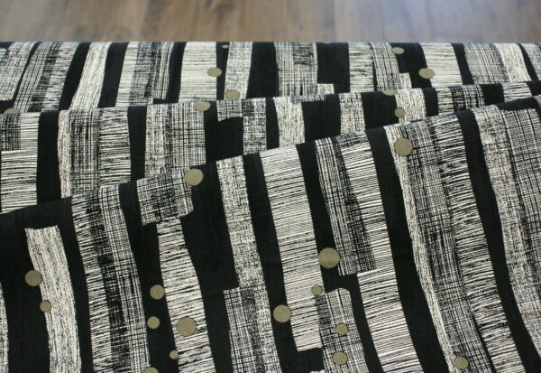 Baumwolle Leinenmix // Kokka // Graphics // Black – Bild 2