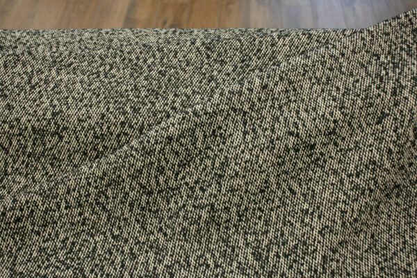 Baumwolltweed mit Wolle // Black Beige – Bild 2