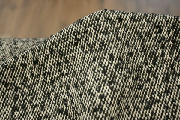 Baumwolltweed mit Wolle // Black Beige