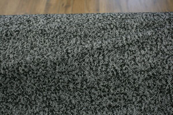 Baumwolltweed mit Wolle // Black Grey – Bild 2