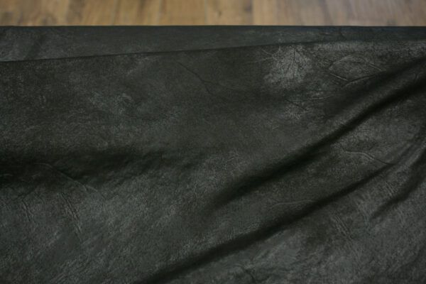 Lederimitat mit Stretch // Vintage Black Nappa