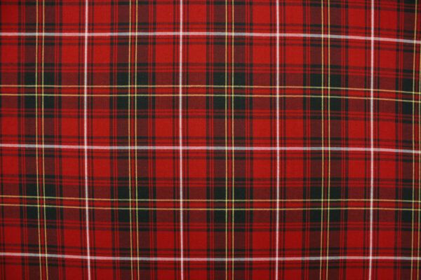 Baumwollstoff // House of Wales Plaids // Red Black Yellow – Bild 4