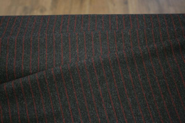Wollstoff // Red Stripes – Bild 2