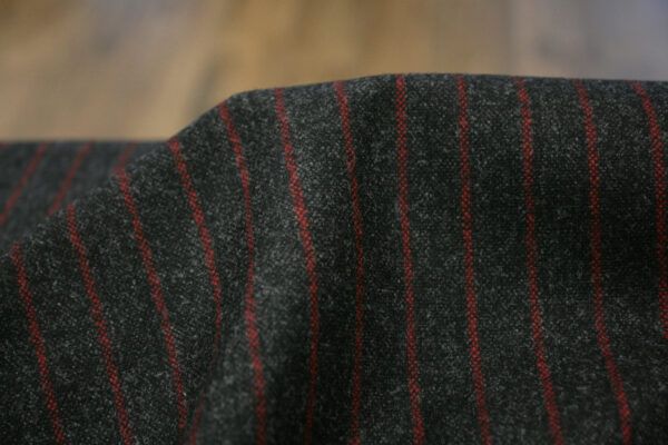 Wollstoff // Red Stripes – Bild 3