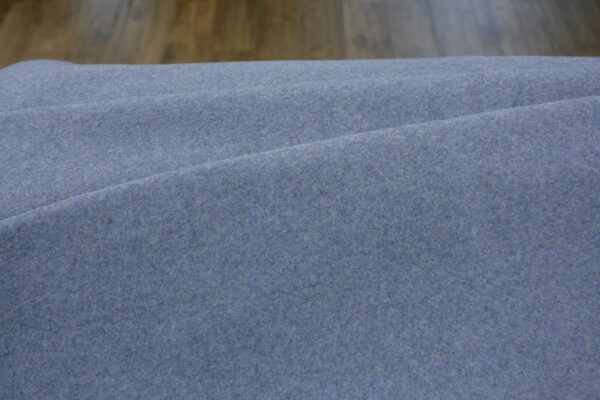 BIO Baumwollfleece // Blau Meliert – Bild 2