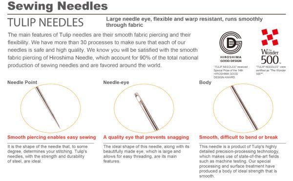 Tulip Nähnadeln // Sharp Sewing Needles // Size #7 – Bild 4