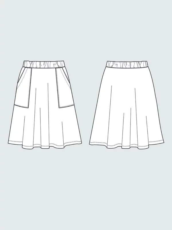 Schnittmuster // The Assembly Line // Elastic Waist Skirt Mini 3-10 Jahre – Bild 3