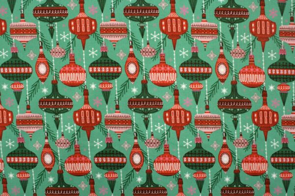 BIO Popeline // Cloud 9 // Christmas Past // Baubles and Branches – Bild 5