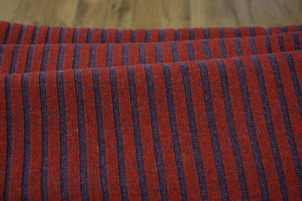 Merinostrick // Gestreift // Rot Blau – Bild 4