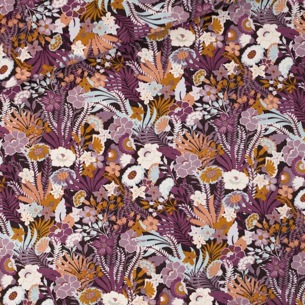 Gabardine Twill // SYAS // Flower Wealth // Nocturne Lila