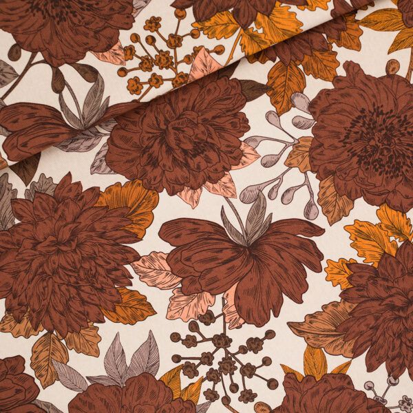 Gabardine Twill // SYAS // Peonies // Almond Peach