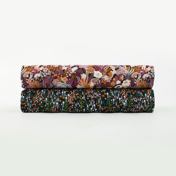Gabardine Twill // SYAS // Tiny Flowers // Black – Bild 3