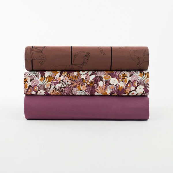 French Terry // SYAS // Flower Wealth // Nocturne Lila – Bild 5