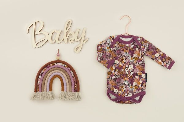 French Terry // SYAS // Flower Wealth // Nocturne Lila – Bild 6